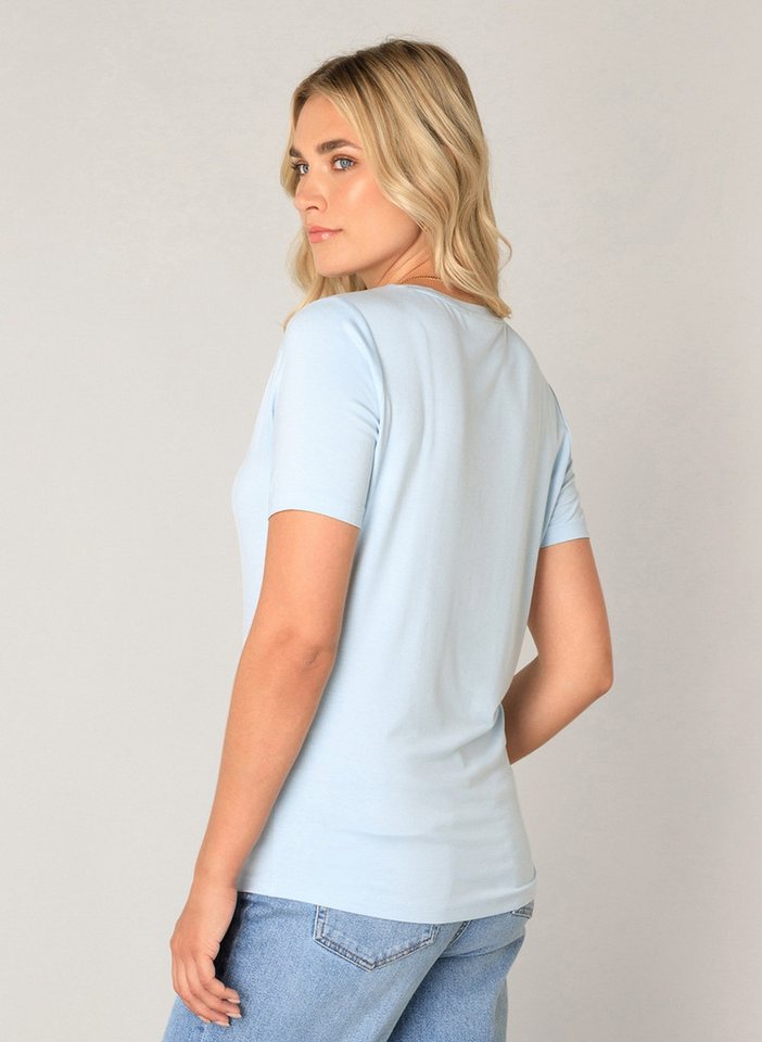 Base Level T-Shirt Yanic mit V-Ausschnitt – Bild 2 von 5