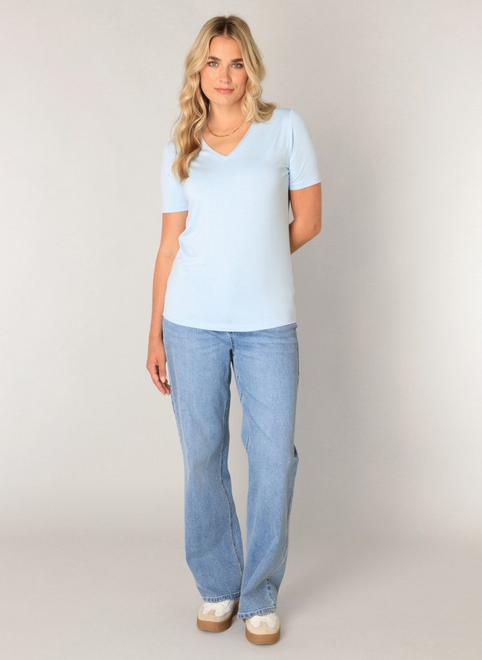 Base Level T-Shirt Yanic mit V-Ausschnitt – Bild 4 von 5