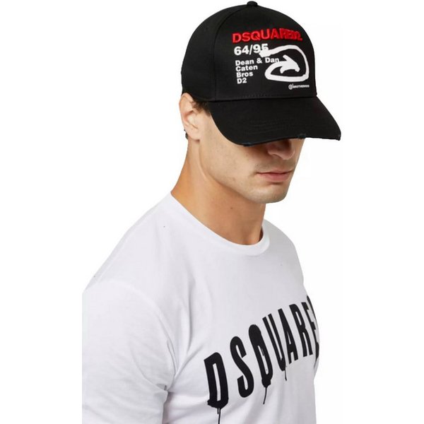 Dsquared2 Baseball Cap 64/95 ARROW Basebalkappe Trucker Kappe 3D-gesticktes Dsquared2-Logo auf der Vorderseite