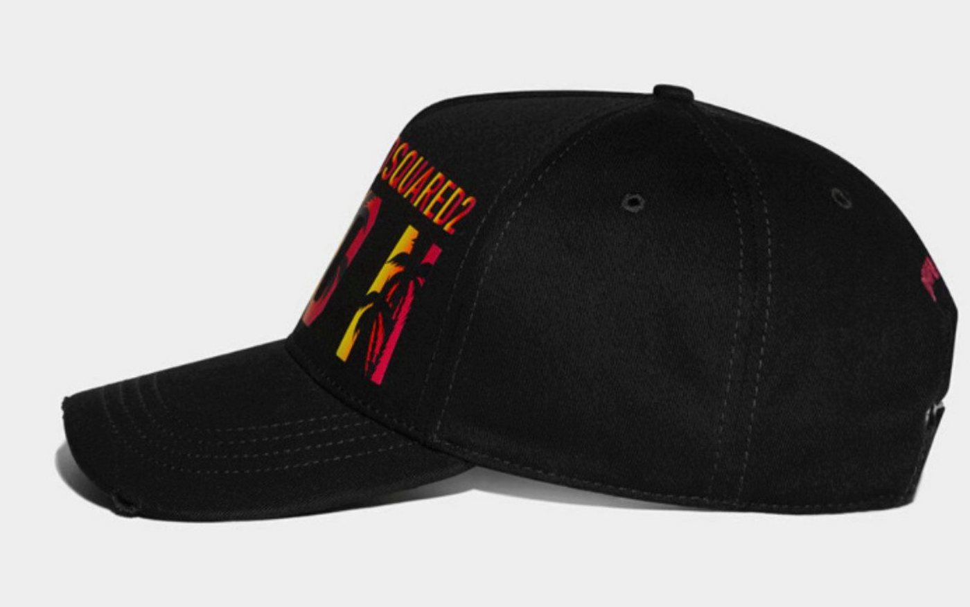 Dsquared2 Baseball Cap Basebalkappe Icon Sunset Logo Kappe Mütze Hat Cap Sunset -Print mit „ICON DSQUARED2“-Schriftzug – Bild 3 von 5