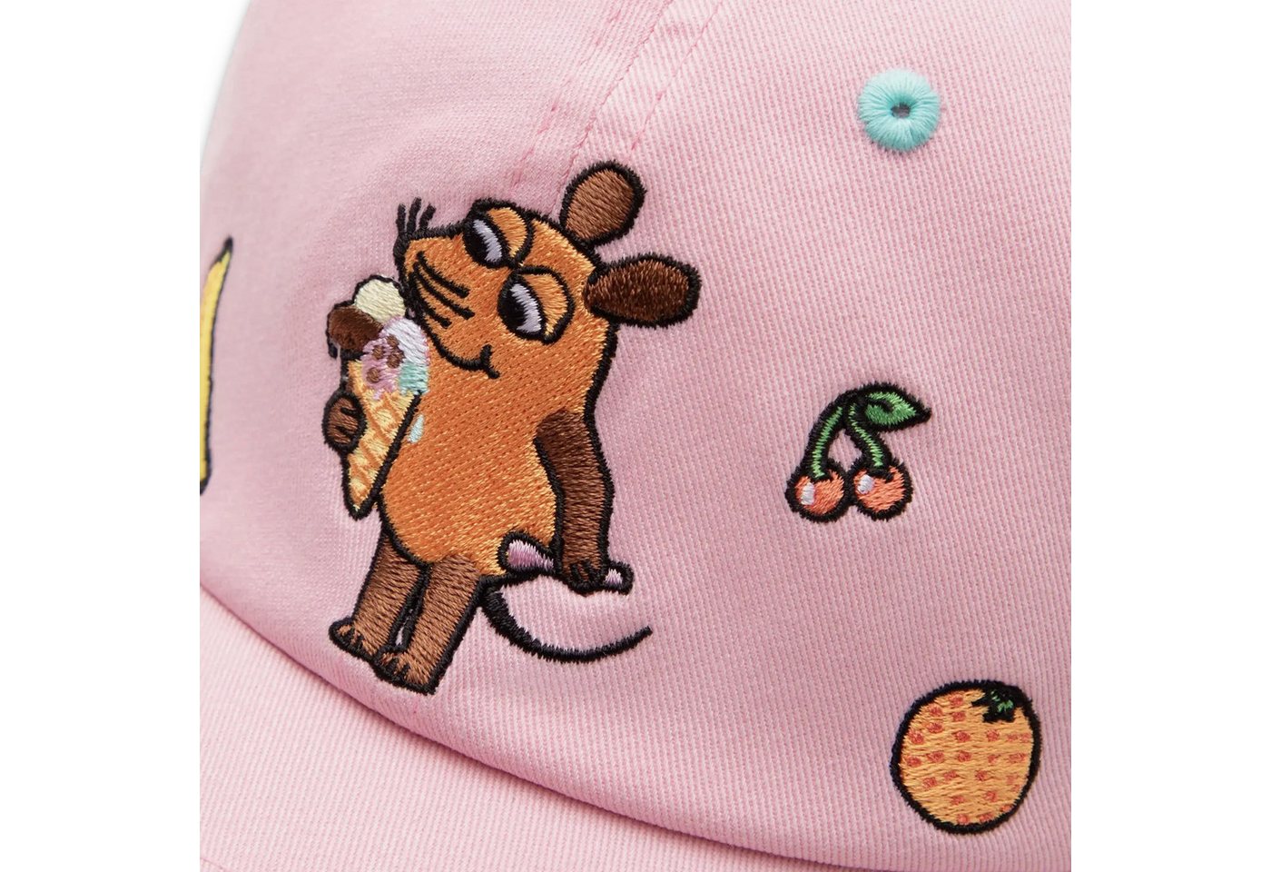 koaa Baseball Cap koaa - Die Maus "Früchte" - Polo Cap pink (Basecap, Basecap) – Bild 5 von 5