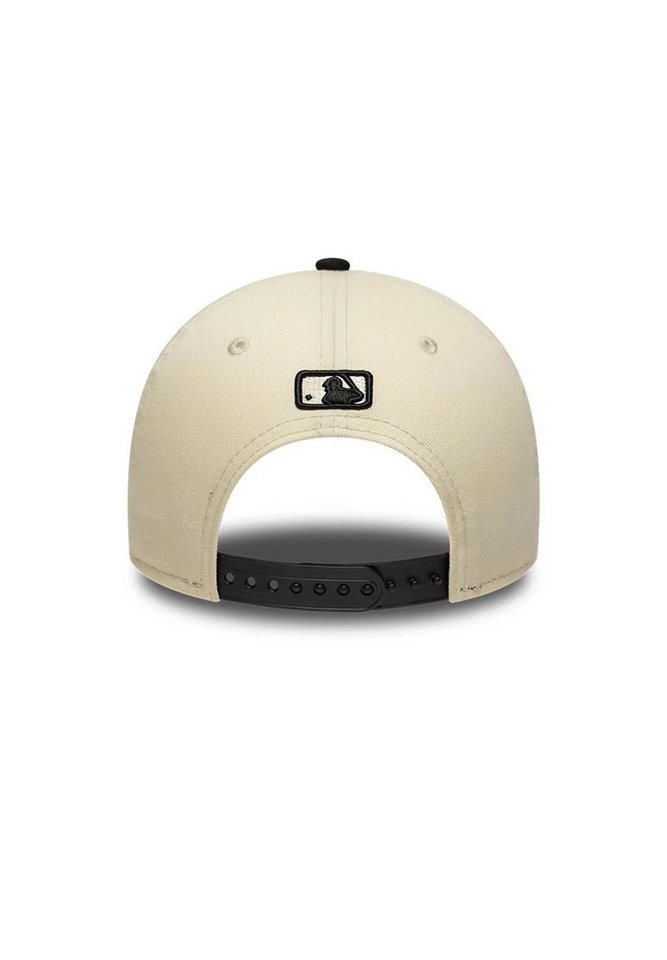 New Era Baseball Cap New York Mets New Era MLB Side Script 9Forty M-Crown Cap Beige Schwarz (1-St) – Bild 4 von 5
