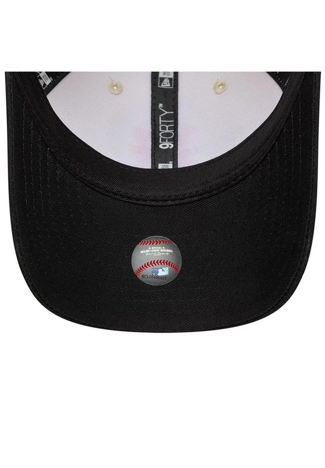 New Era Baseball Cap New York Mets New Era MLB Side Script 9Forty M-Crown Cap Beige Schwarz (1-St) – Bild 5 von 5