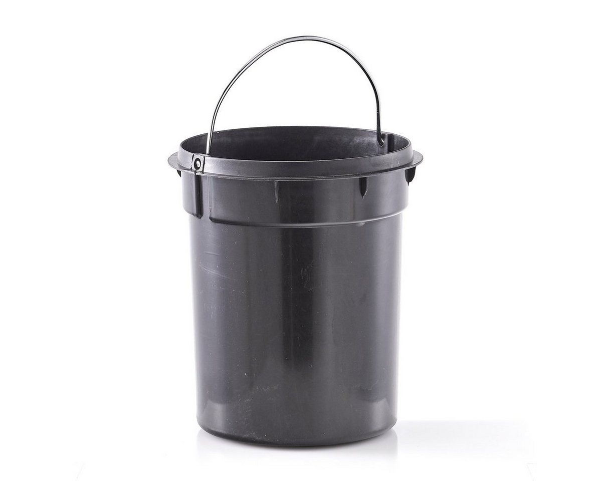 Basera® Kosmetikeimer aus Metall mit Bambusdeckel, olivgrün, 3 Liter – Bild 3 von 5