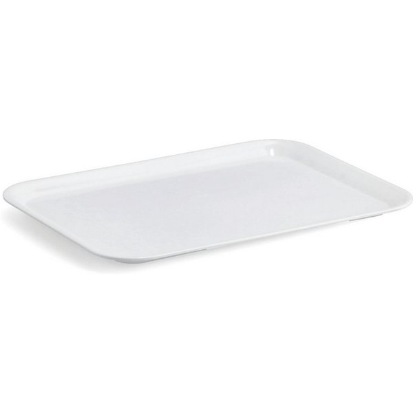 Basera® Tablett Serviertablett aus kratzfestem Melamin, 100% Melamin, (1-tlg), weiß, 24 x 18 cm