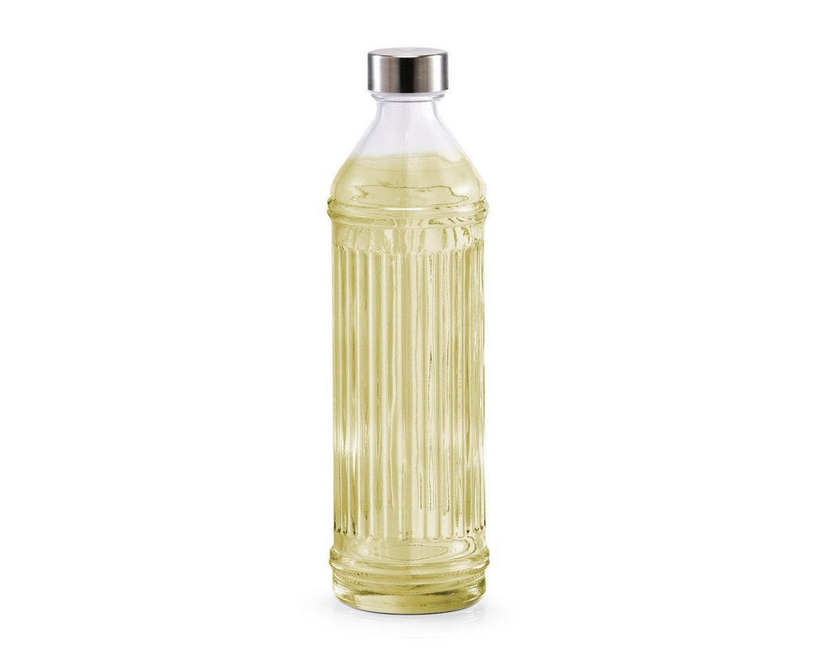 Basera® Trinkflasche Glasflasche mit Edelstahlverschluss, 970 ml – Bild 2 von 3
