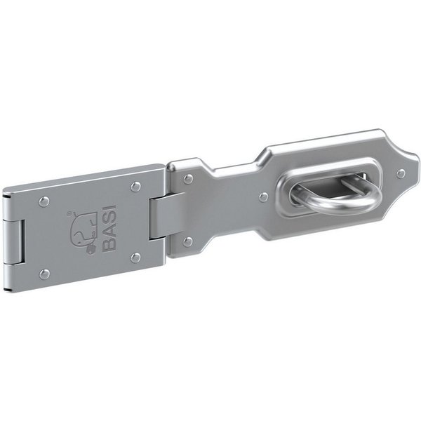 BASI Sicherheits-Stallriegel Sicherheitsüberfalle, Länge - 160 mm, (Packung), 1 Gelenk und gehärteter Öse, verzinkt und wetterfest, Länge: 160 mm