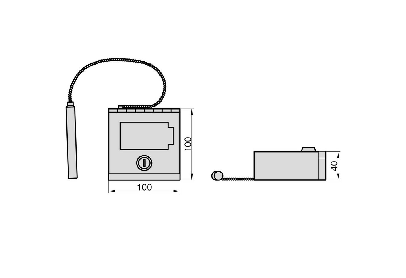 BASI Tresor Notschlüsselkasten (Packung), für Notsituationen, Glasbrecher, Hebelschloss, 2 Schlüssel – Bild 2 von 2