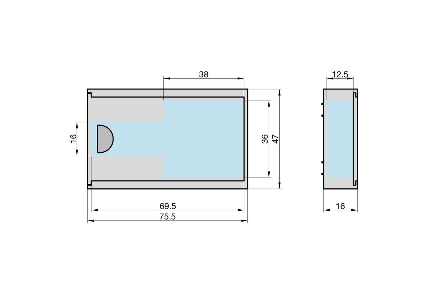 BASI Tresor Schlüsselbox (Packung, 1-St), magnetische Schlüsselbox, Schlüsselaufbewahrung, H75 x B46 x T16 mm – Bild 2 von 2