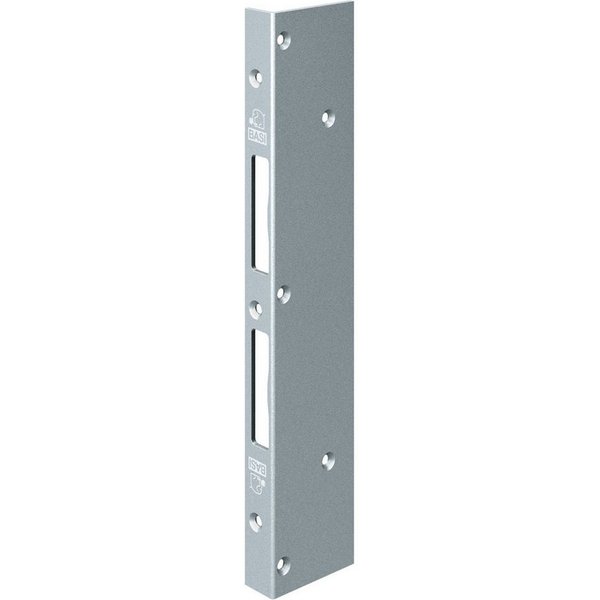BASI Winkelschließblech Reparaturschließblech, (Packung), für Innentüren/Holztüren, DIN R/L, käntig, verzinkt, 300x60x21x3 mm
