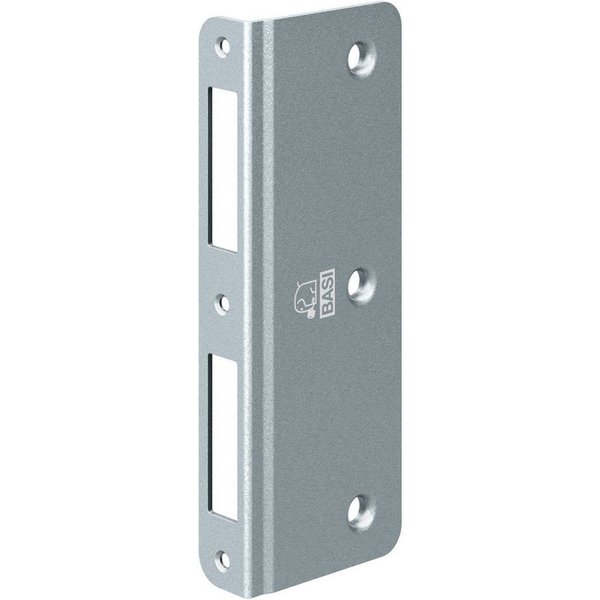 BASI Winkelschließblech Reparaturschließblech, (Packung), für Zimmertüren, DIN R/L, abgerundet, Maße 160x60x20x2 mm