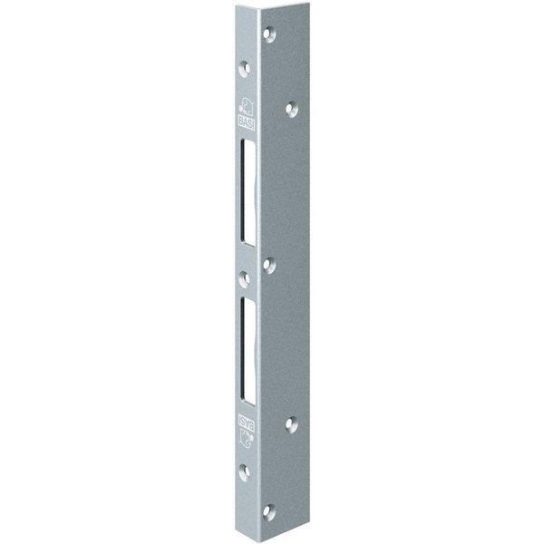 BASI Winkelschließblech Reparaturschließblech, (Packung), für Innentüren/Holztüren, DIN R/L, käntig, verzinkt, 300x40x21x3 mm