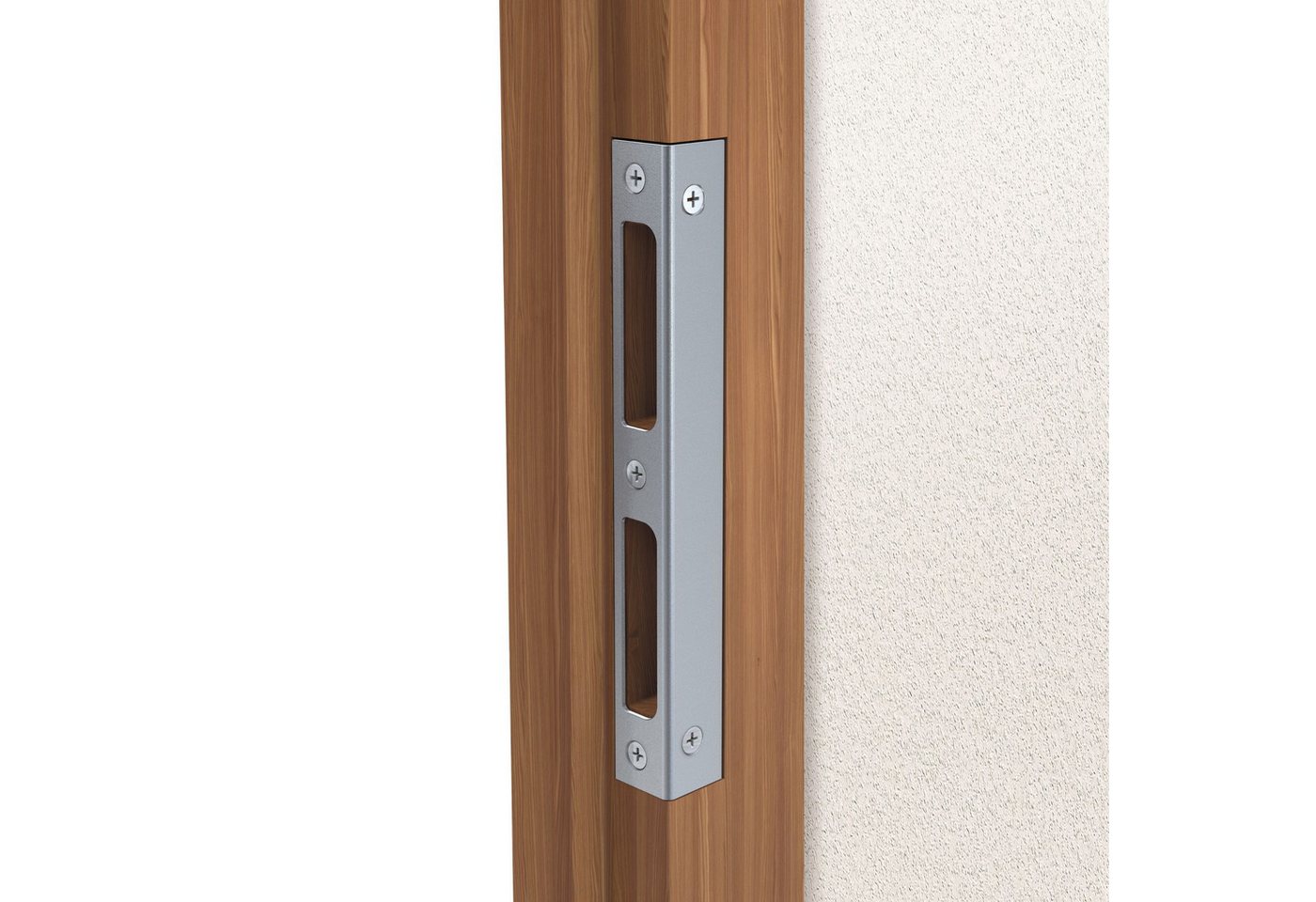 BASI Winkelschließblech Schließblech, (Packung), DIN R/L verwendbar, käntig, verzinkt, Länge 170 mm x Breite 20 mm – Bild 2 von 3