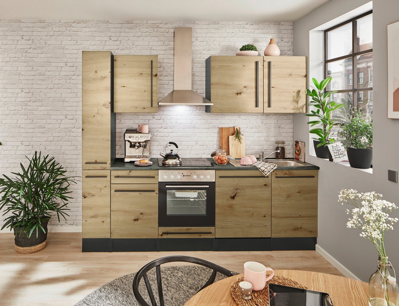 BASIC by Balculina Küchenzeile Jazz, Breite 250 cm, wahlweise mit E-Geräten – Bild 2 von 5