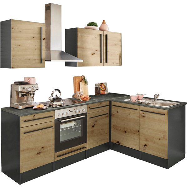 BASIC by Balculina Winkelküche Jazz, Stellbreite 220x175 cm, wahlweise mit E-Geräten