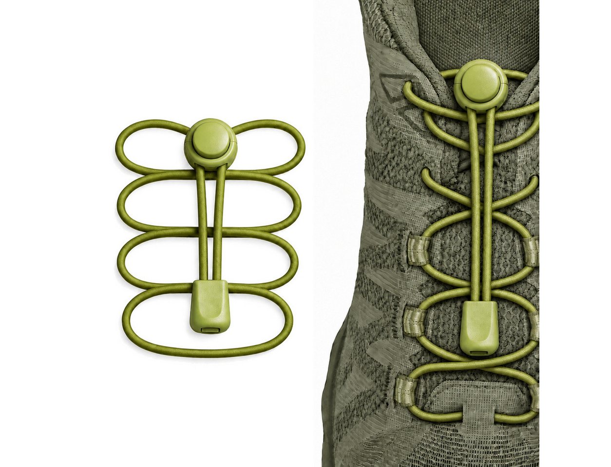 Basicwear Germany Schnürsenkel Elastische Schnürsenkel mit Schnellverschluss – Bild 2 von 2