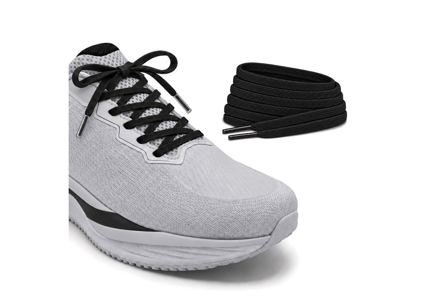 Basicwear Germany Schnürsenkel Flache Schnürsenkel - Schmal – Bild 3 von 4