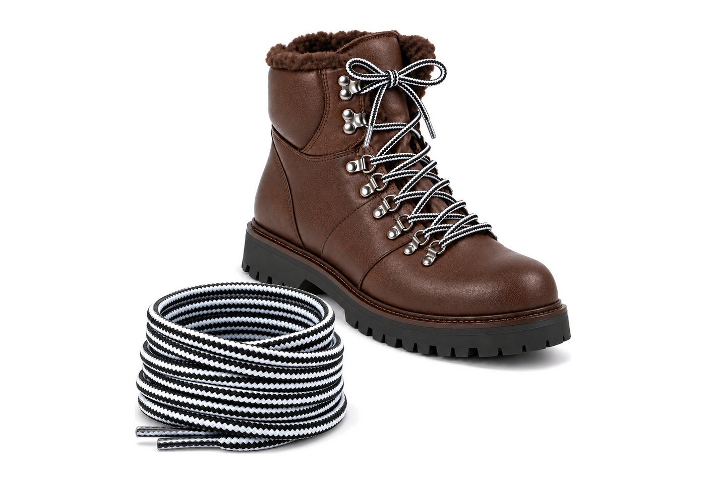 Basicwear Germany Schnürsenkel Schnürsenkel für Wanderschuhe, Arbeitsschuhe – Bild 2 von 4