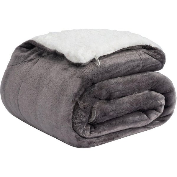 Wohndecke Cloudy Decke Kuscheldecke warm Sherpa Couchdecke mit Ecktasche, Basisstoff