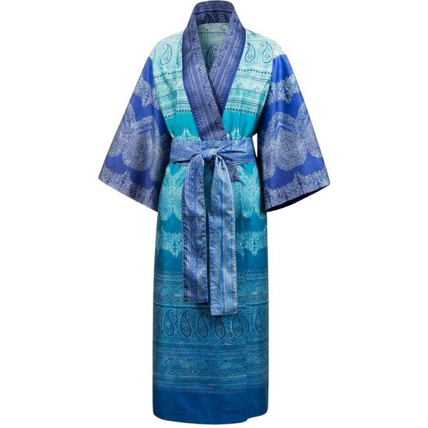 Bassetti Kimono BRUNELLESCHI, midi, Baumwolle, Gürtel, aus satinierter Baumwolle