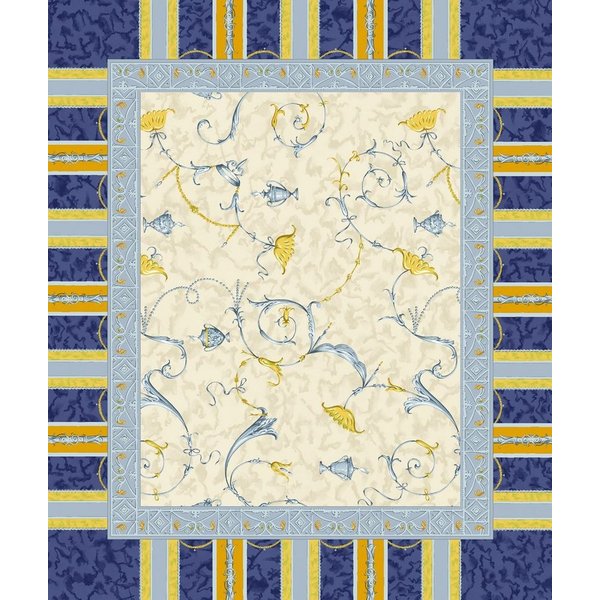 Bassetti Tischdecke Tischset Twill OPLONTIS, B3 Blau