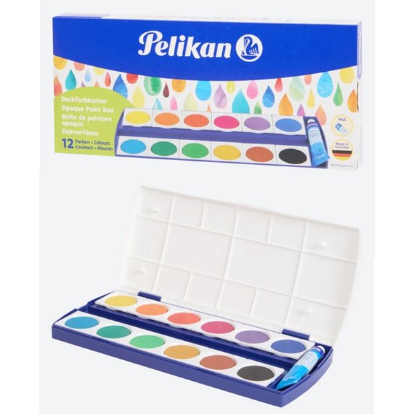 Pelikan Bastelfarbe Pelikan Deckfarbkasten 12 Farben