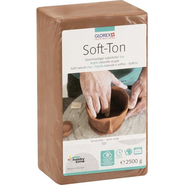 Glorex Bastelnaturmaterial Glorex Soft-Ton terracotta 2500 g