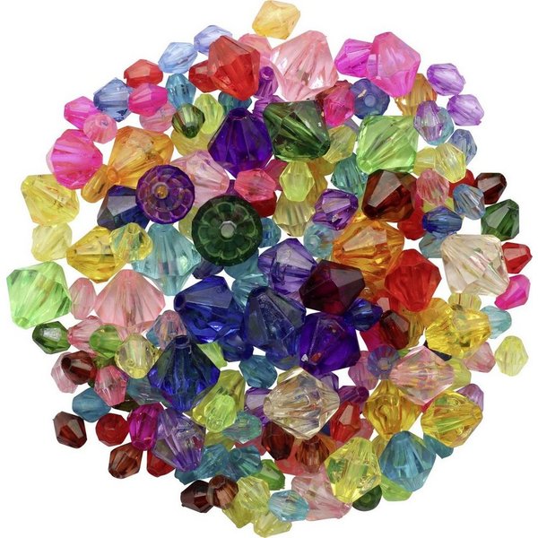 Glorex Bastelperlen Glorex Schmuck-Perlen 6-12 mm, 25 g