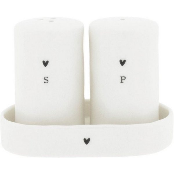 Bastion Collections Salzstreuer HEART, Spülmaschinengeeignet, Weiß, Herz, H: 11cm