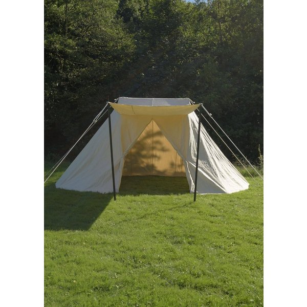 Battle Merchant Gruppenzelt Sachsenzelt Jorvik, 3 x 5 m, 340 gsm, naturfarben