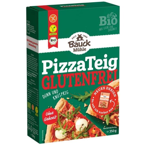 Bauck Mühle Fertiggericht Pizzateig Mischung - Glutenfrei 350g