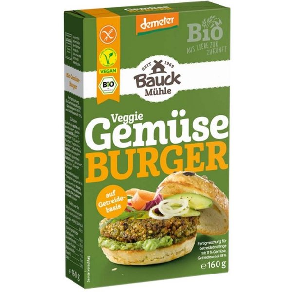 Bauck Mühle Fertiggericht VeggieBurger Mischung - Gemüse 160g