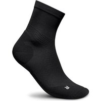 BAUERFEIND Herren Run Ultralight Mid Cut Socks, Größe 38-40 in Schwarz