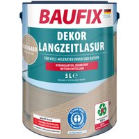 BAUFIX Dekor-Langzeitlasur, 5 Liter (Silbergrau)