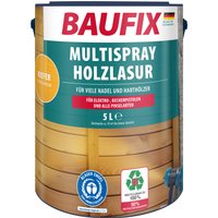 BAUFIX Multispray Holzlasur 5 Liter (kiefer seidenglänzend)
