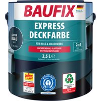 Baufix Wetterschutzfarbe Express Deckfarbe matt, 2,5 Liter für ca. 25 m², Wetterschutzfarbe, Hochdeckende, elastische Farbe mit hoher Wetterbeständigkeit für au