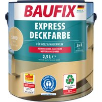 Baufix Wetterschutzfarbe Express Deckfarbe matt, 2,5 Liter für ca. 25 m², Wetterschutzfarbe, Hochdeckende, elastische Farbe mit hoher Wetterbeständigkeit für au