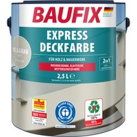 Baufix Wetterschutzfarbe Express Deckfarbe matt, 2,5 Liter für ca. 25 m², Wetterschutzfarbe, Hochdeckende, elastische Farbe mit hoher Wetterbeständigkeit für au