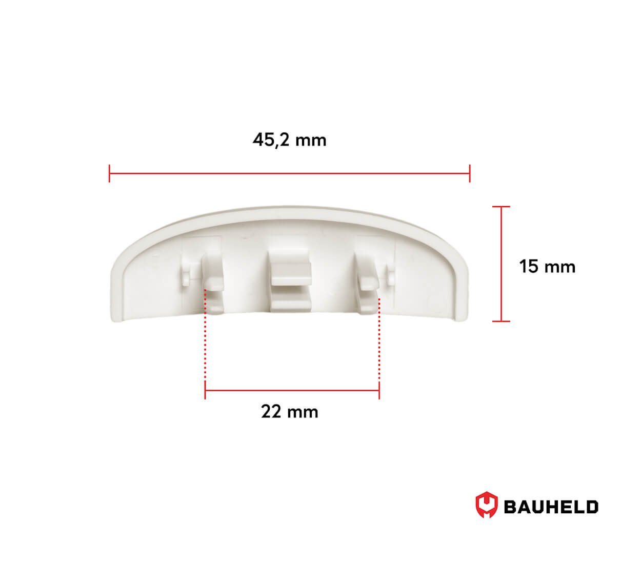 BAUHELD Abdeckkappe Wasserschlitzkappen, (25-30 & 30-35mm [Made in Germany], Wasserkappen aus ASA Kunststoff), Schmutzunempfindlich, In 6 verschiedenen Farben – Bild 2 von 5