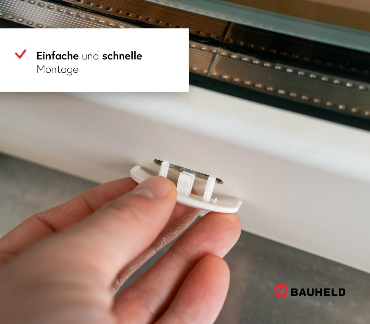 BAUHELD Abdeckkappe Wasserschlitzkappen, (25-30 & 30-35mm [Made in Germany], Wasserkappen aus ASA Kunststoff), Schmutzunempfindlich, In 6 verschiedenen Farben – Bild 4 von 5