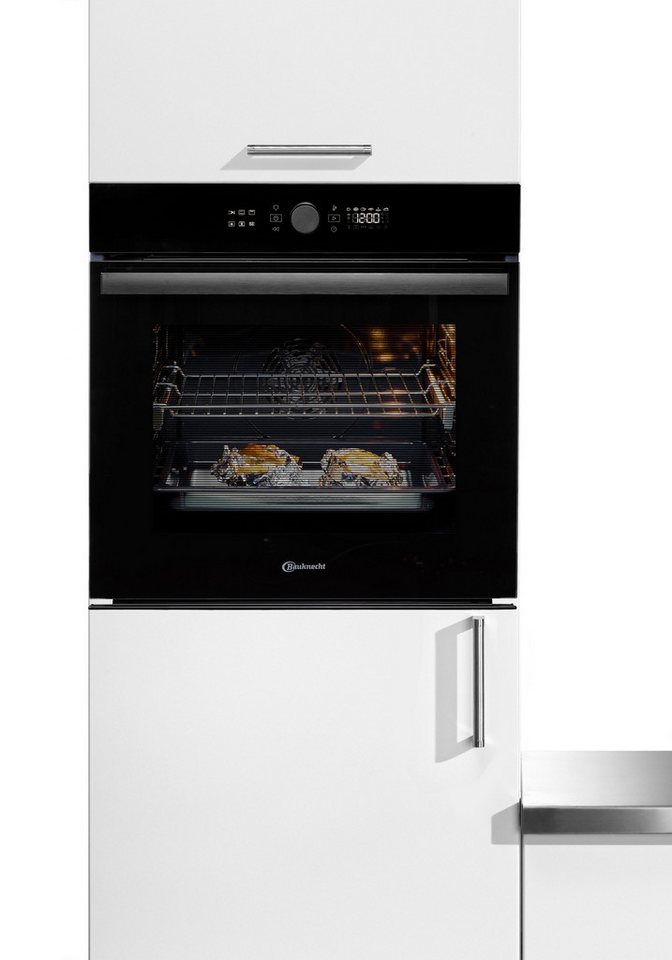 BAUKNECHT Backofen BBI4S8HM1SK, mit 1-fach-Teleskopauszug, Hydrolyse, 310°C Pizza-Funktion – wie frisch aus dem Steinofen, AirFry-Funktion – Bild 3 von 5