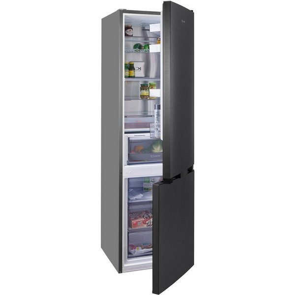 BAUKNECHT Kühl-/Gefrierkombination KGDNF 20AMD BL, 203,5 cm hoch, 59,5 cm breit, Viel Platz für den Wocheneinkauf und frische Lebensmittel