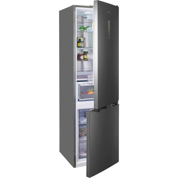 BAUKNECHT Kühl-/Gefrierkombination KGDNF 20CD BL, 203,5 cm hoch, 59,5 cm breit, Viel Platz für den Wocheneinkauf und frische Lebensmittel