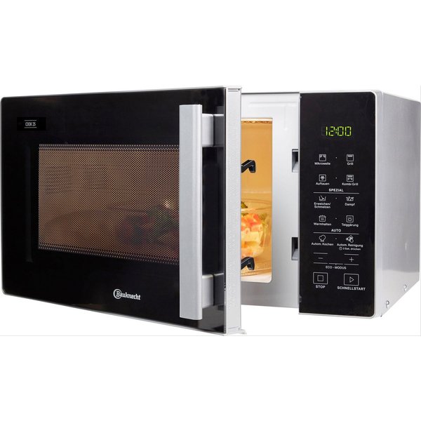 BAUKNECHT Mikrowelle MW 254 SM, Grill, 25 l, Mit Dampfgarfunktion, Grill und Automatikprogrammen