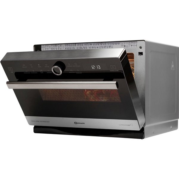 BAUKNECHT Mikrowelle MW 3391 SX, Grill und Heißluft, Dampfgarfunktion, 33 l, 5-in-1-Mikrowelle vereint Grill, Heißluft, Dampf und Crisp