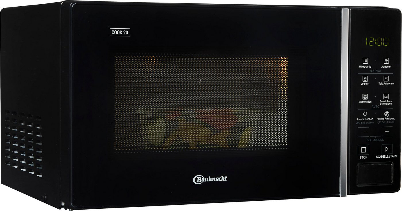 BAUKNECHT Mikrowelle MWO 201 B, Mikrowelle, 20 l, Mit Automatikprogrammen wie Warmhalten und Schmelzen – Bild 2 von 5