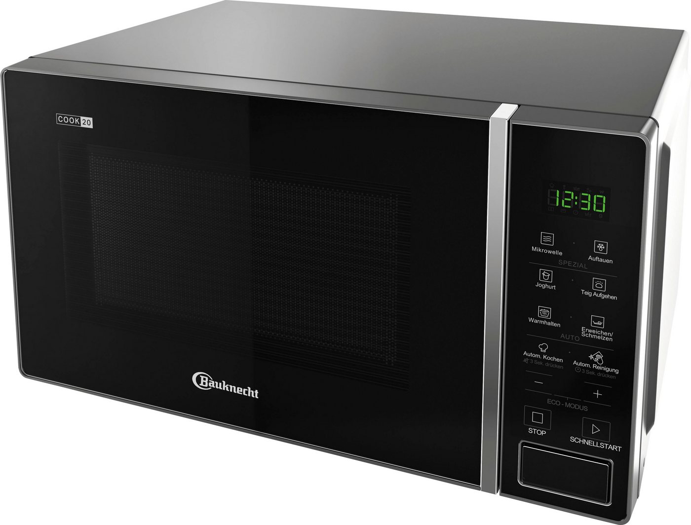 BAUKNECHT Mikrowelle MWO 201 B, Mikrowelle, 20 l, Mit Automatikprogrammen wie Warmhalten und Schmelzen – Bild 5 von 5