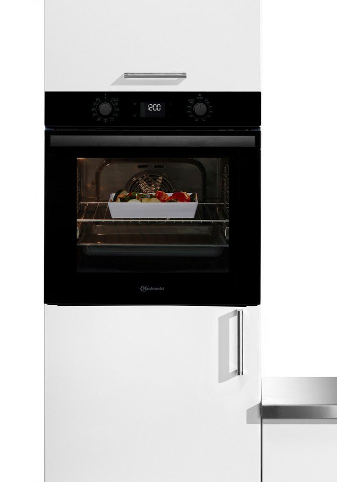 BAUKNECHT Pyrolyse Backofen BBA285PU1ZK, mit 1-fach-Teleskopauszug, Pyrolyse-Selbstreinigung, Easy Grill - einfaches Grillen im Backofen, Pizzafunktion – Bild 3 von 5