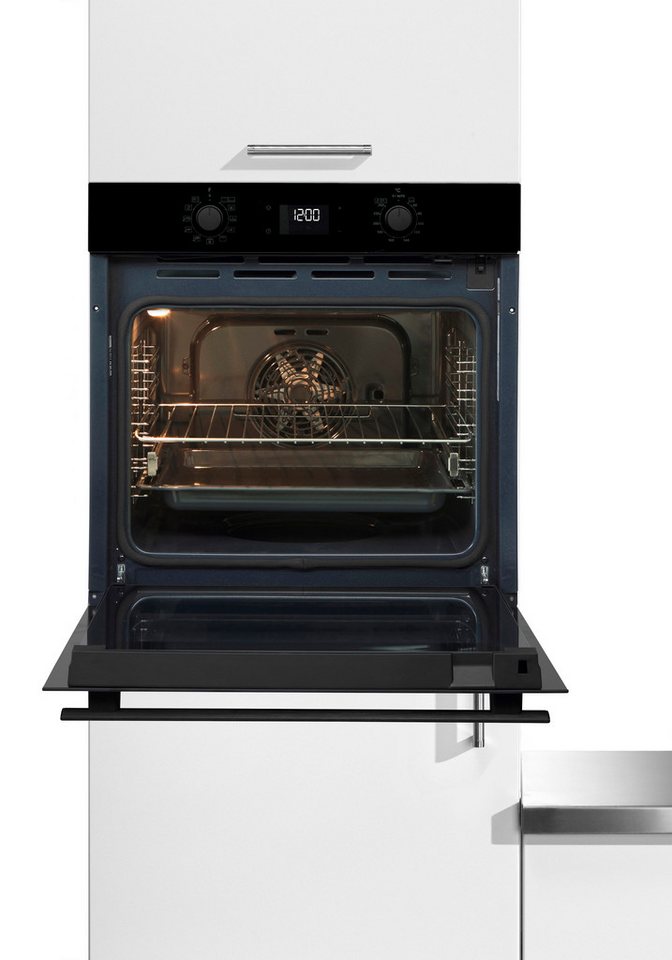 BAUKNECHT Pyrolyse Backofen BBA285PU1ZK, mit 1-fach-Teleskopauszug, Pyrolyse-Selbstreinigung, Easy Grill - einfaches Grillen im Backofen, Pizzafunktion – Bild 4 von 5