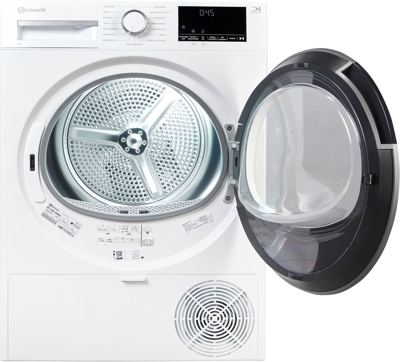 BAUKNECHT Wärmepumpentrockner BT 84D WWS, Kompaktes Design bei gleicher Kapazität – Bild 2 von 5